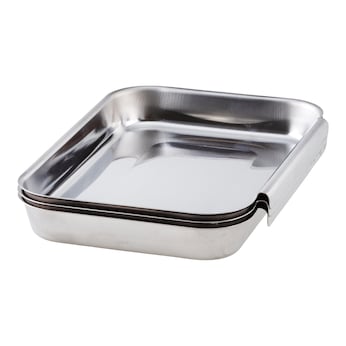 Kit à paner en acier inox, 3 pièces