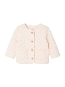 Wendbare Baby Musselinjacke mit Steppnähten