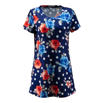 Leggings-Shirt „Rosen/Punkte“