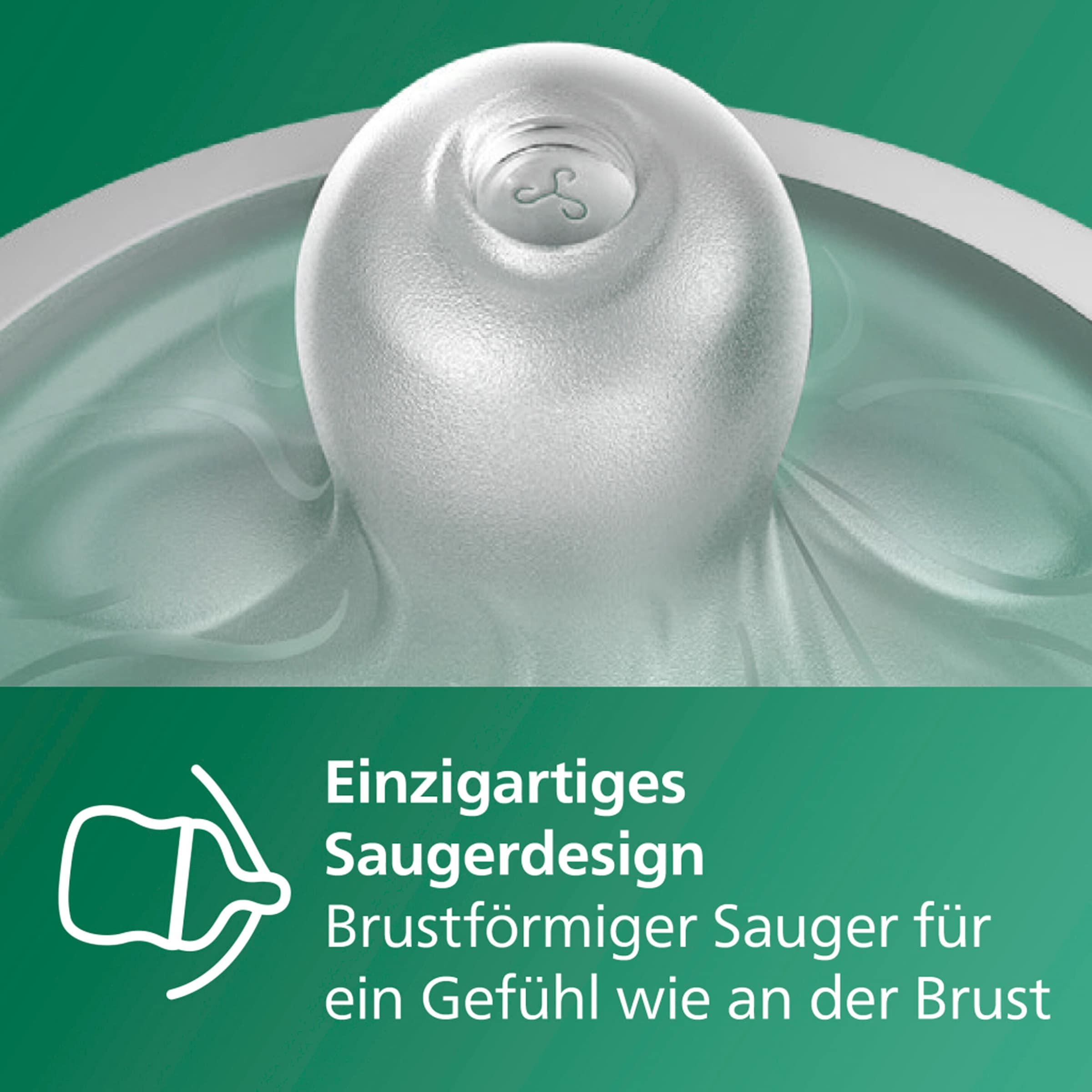 2er-Pack Babyflasche Natural Response, Glas, 240ml, ab 1M