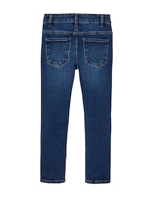 Jungen Slim-Fit-Jeans BASIC, Bundweite verstellbar