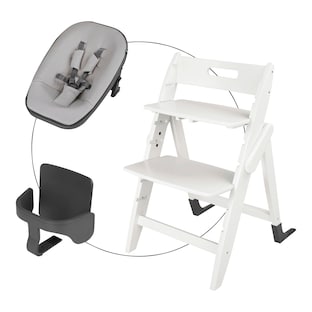 Ensemble chaise haute évolutive Yippy Plain avec élément spécial nouveau-né et kit Starter