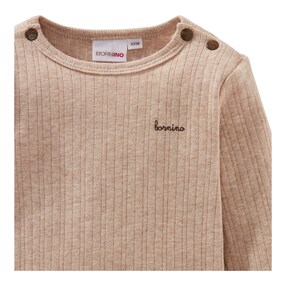 Shirt langarm Rippqualität