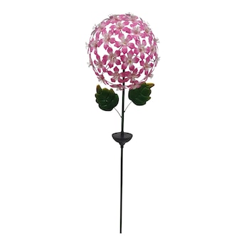 Solar-LED-Gartenstecker "Hibiskus"