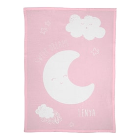 Babydecke Unicade mit Namen 75x100 cm