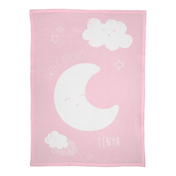 Babydecke Unicade mit Namen 75x100 cm