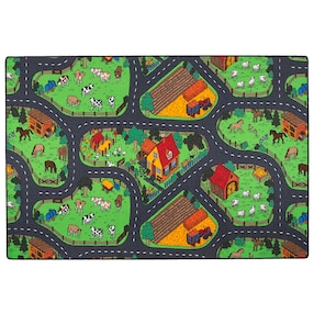 Kinder Spiel Teppich Bauernhof