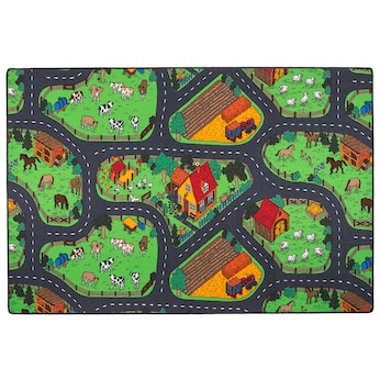 Kinder Spiel Teppich Bauernhof