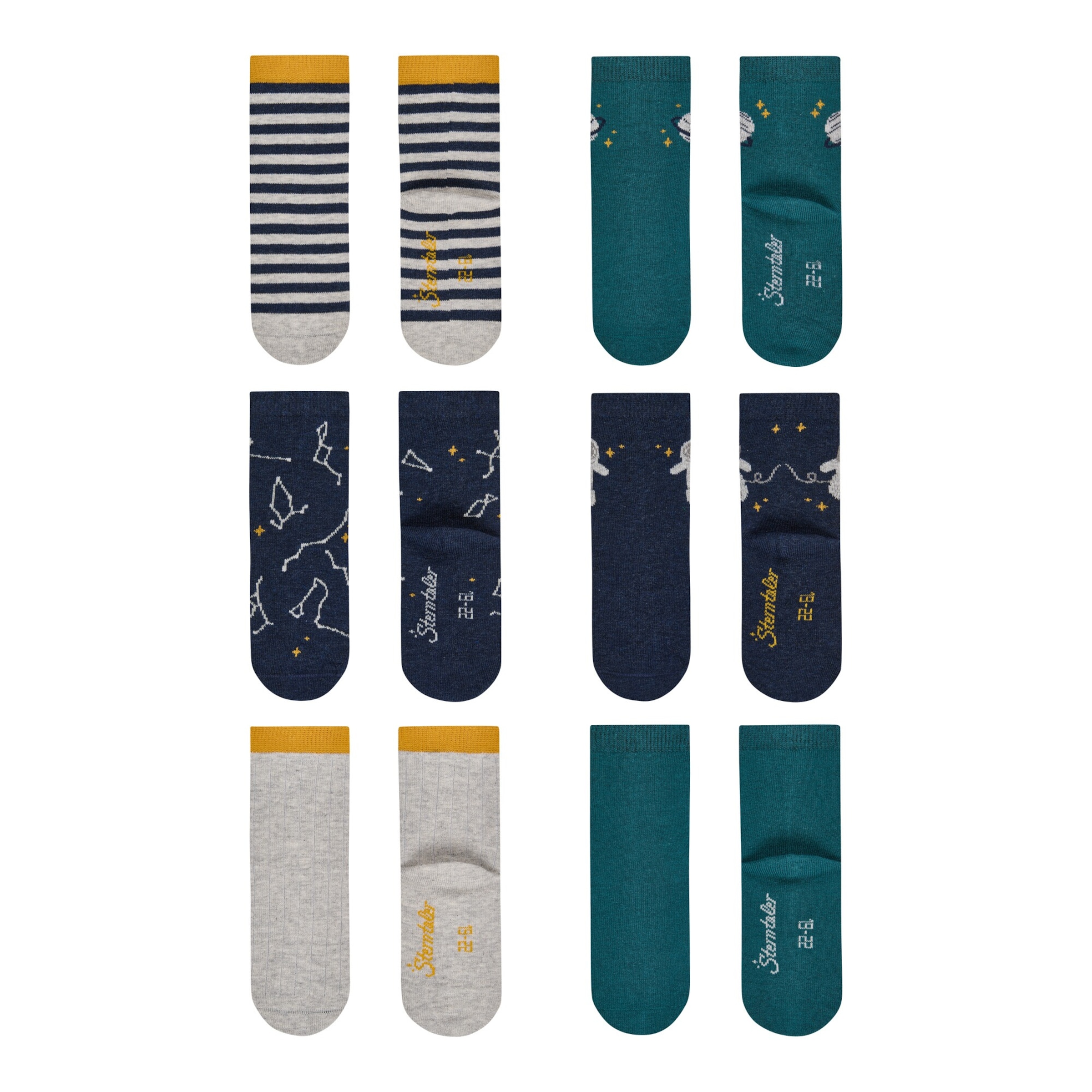 Sterntaler 6er-Pack Socken Weltall
