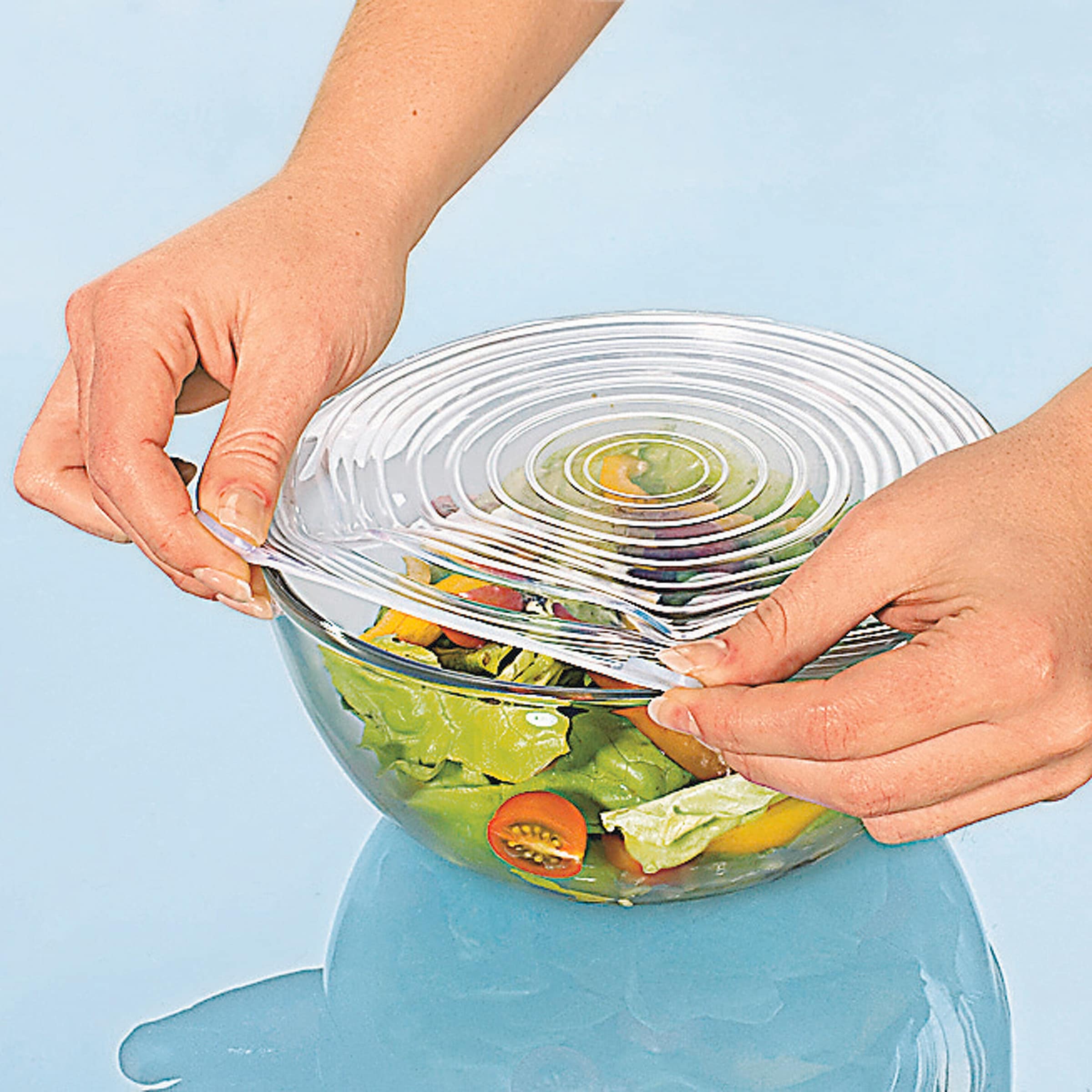 Silikondeckel dehnbar, 4 Stück