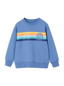 Jungen Rundhals-Sweatshirt mit Recycling-Polyester