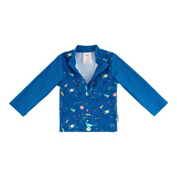 Badeshirt langarm mit UV-Schutz Weltall