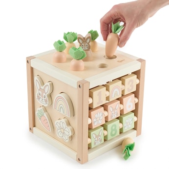Motorikwürfel Hase Fine Holz FSC - ab 1 Jahr