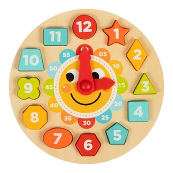 Lernuhr Holzpuzzle