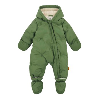 Steppoverall mit abnehmbarem Fuß und Kapuze Bären