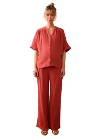 Bio-Kollektion: Umstands-Set mit 2 Hosen & 2 Oberteilen