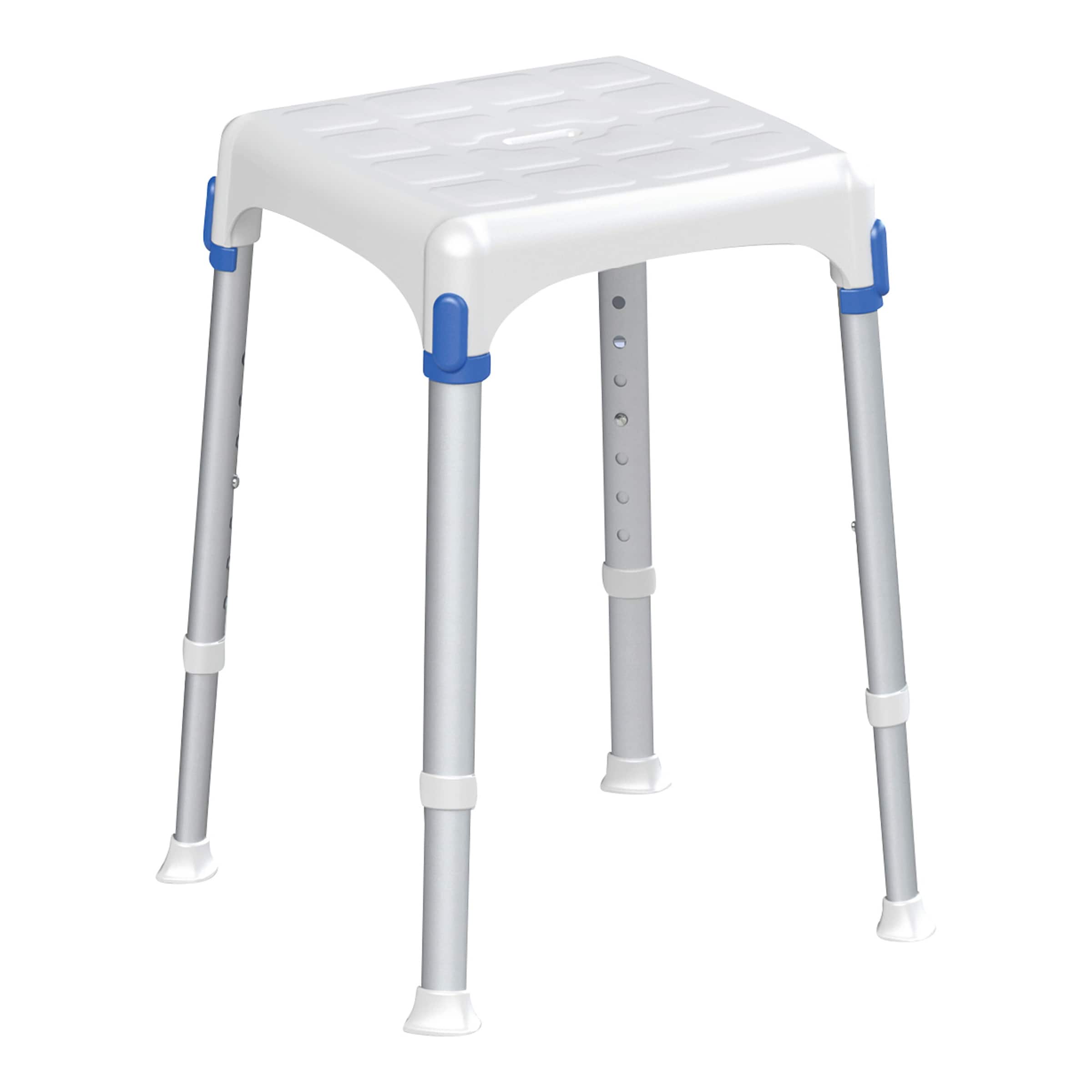 Duschhocker "laguna", 7-fach verstellbar weiss