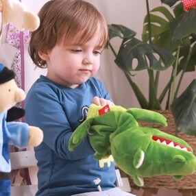 Handspielpuppe Krokodil 24cm