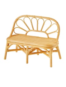 Kinderzimmer Sitzbank aus Rattan BOHO