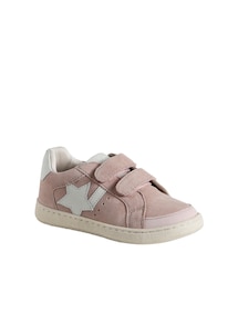 Kinder Ledersneakers mit Stern und Anziehtrick