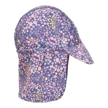 Schirmmütze mit Nacken- und UV-Schutz Blumen