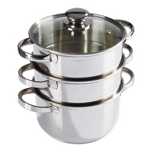 Roestvrijstalen stoompan 3-in-1
