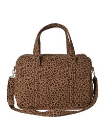 Bio-Kollektion: Wickeltasche mit Leoprint  mit Recycling-Polyester
