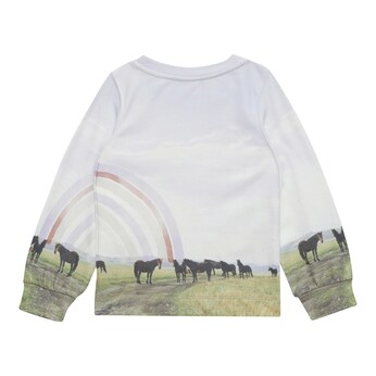 Sweatshirt Pferde Regenbogen