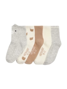 5er-Pack Baby Socken Bär