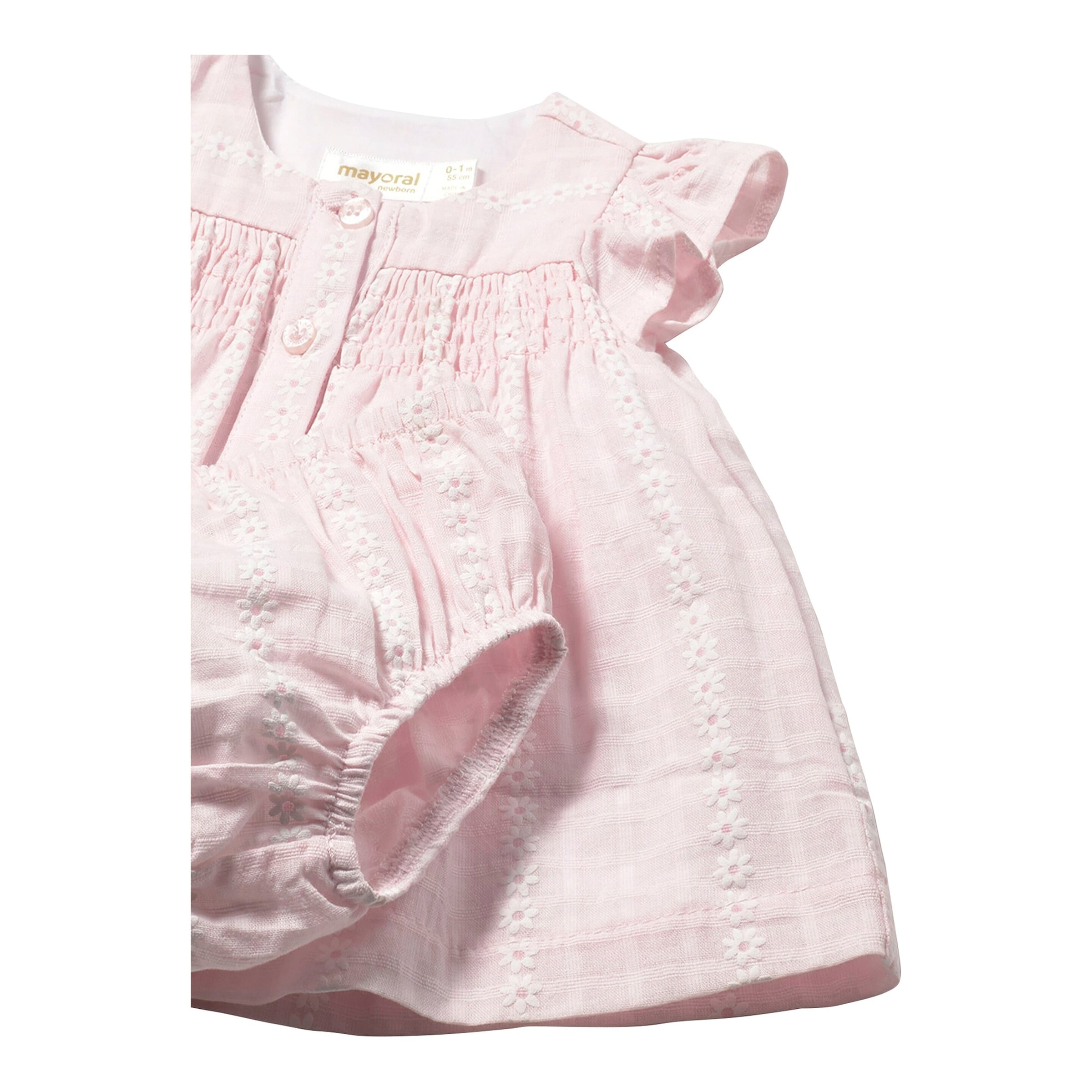 Webkleid Flügelarm Blumen