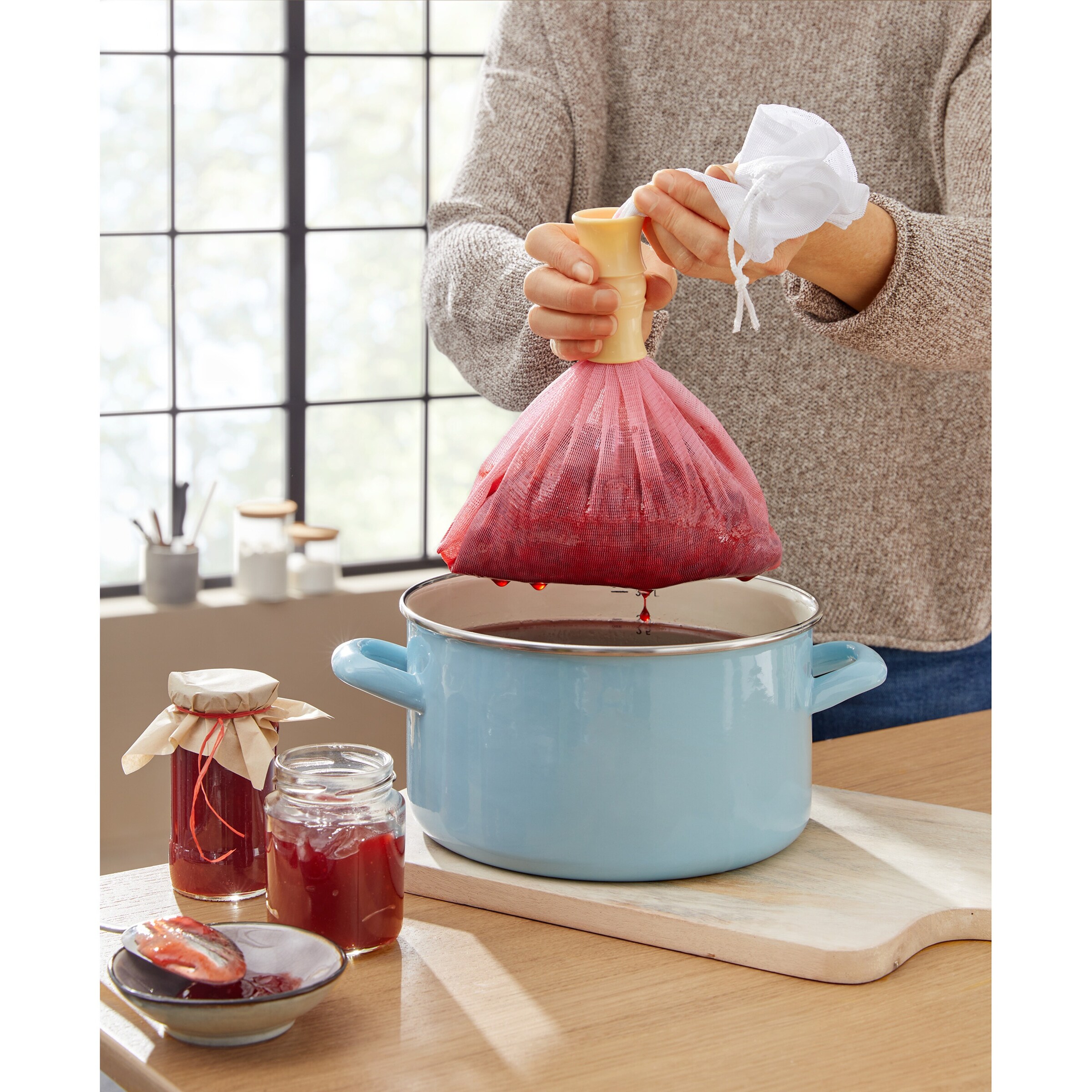 Passiertuch inkl. Abstreifer „Profi“