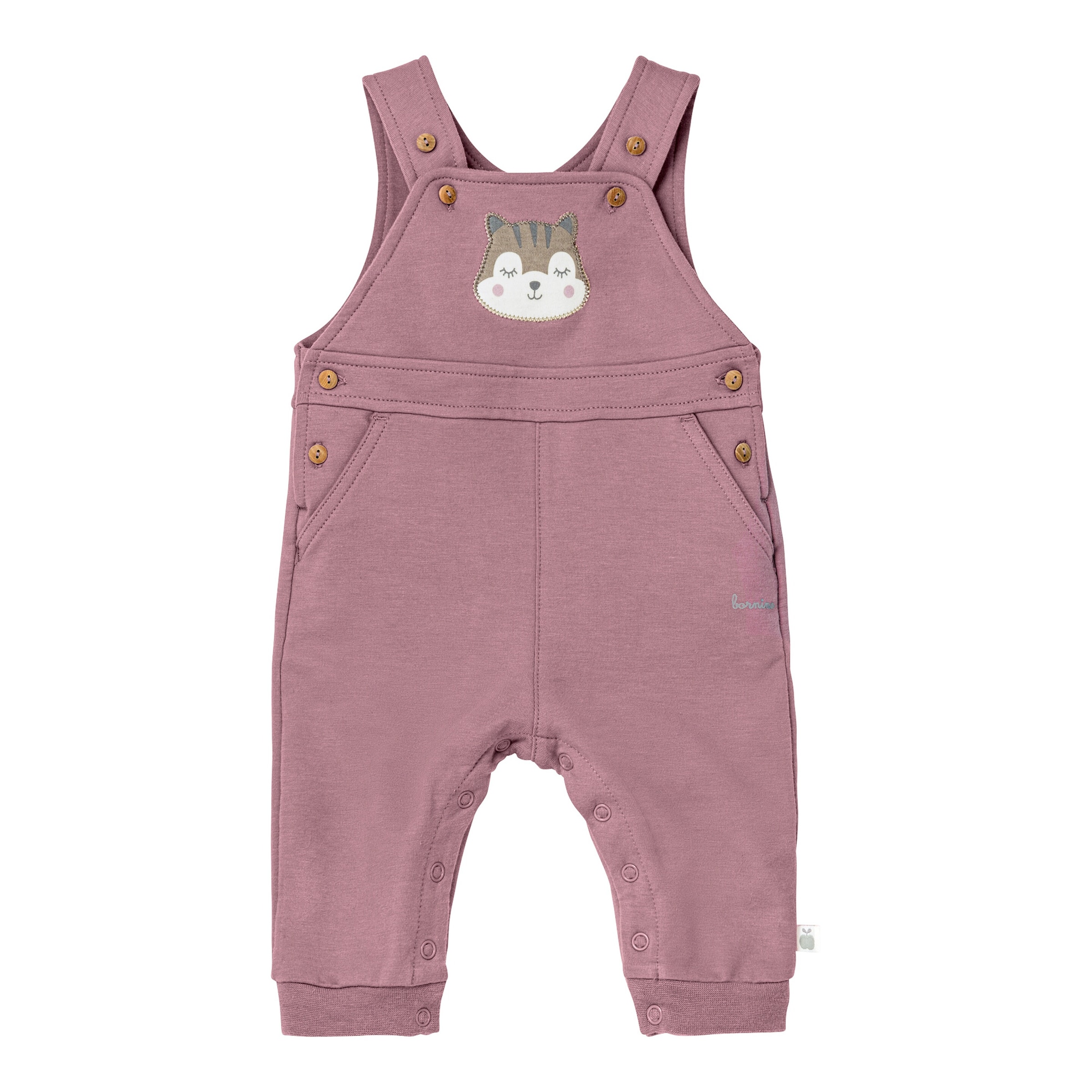 Thumbnail - Bornino Cozy Time 2-tlg Set Latzhose mit Shirt Eichhörnchen