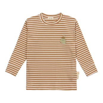 Shirt langarm Rippqualität Ringel Birne Little Gang