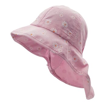 Schirmmütze mit Nackenschutz Blumen