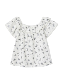 Mädchen Bluse mit Blumenmuster