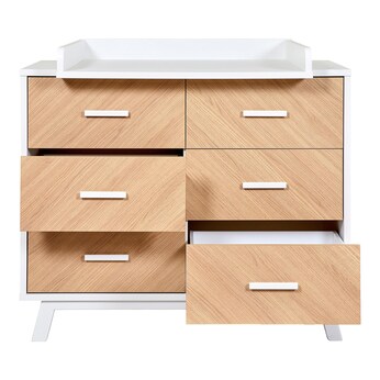 Wickelkommode Venice Fishbone White