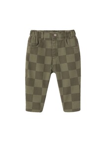 Baby Chinohose mit Karomuster, Dehnbund