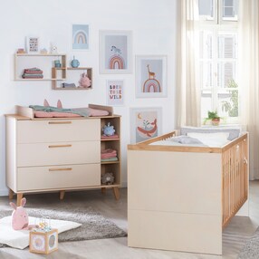 Wickelkommode breit inkl. Wickelansatz Jil 