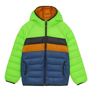 Steppjacke mit Kapuze Colorblock