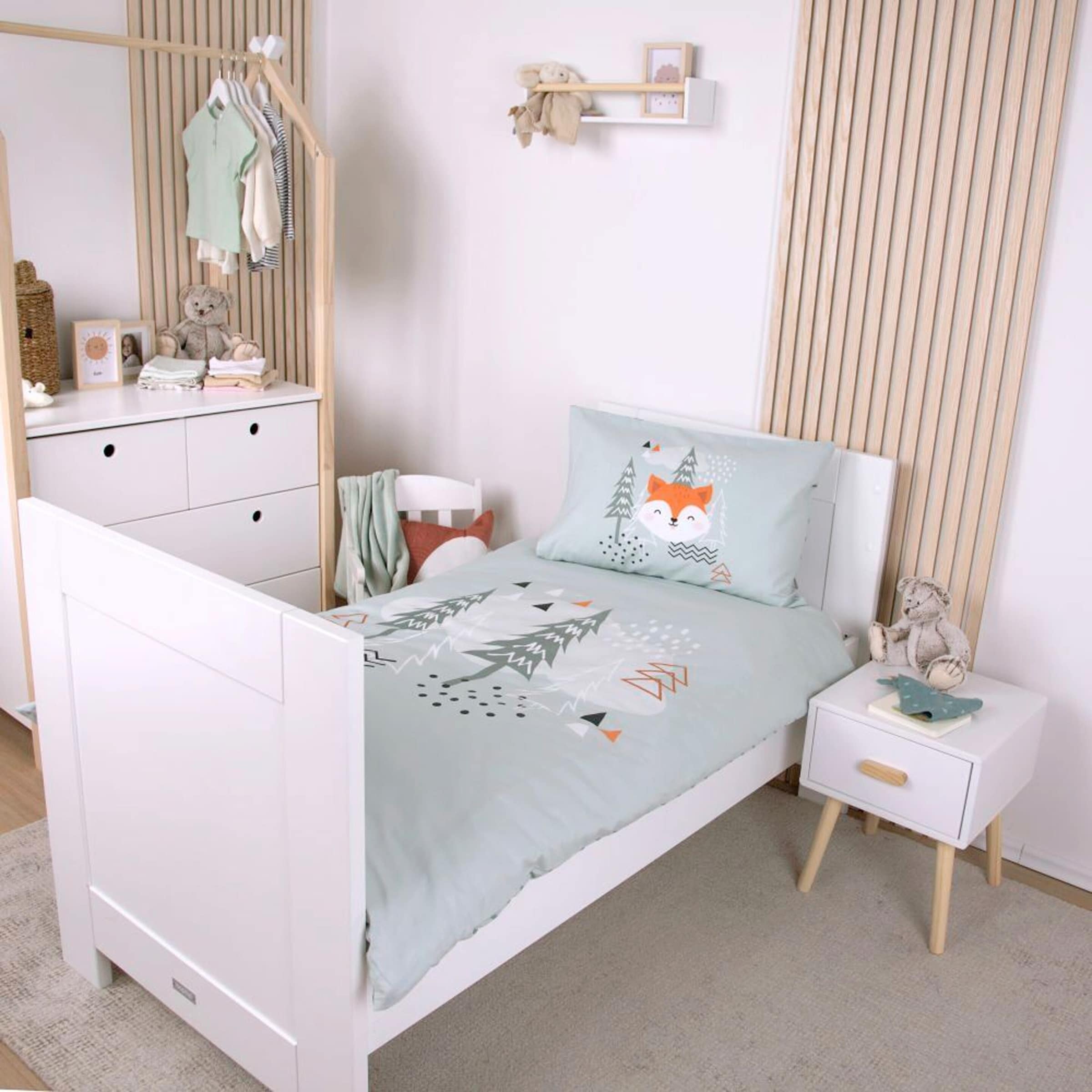 Renforcé Wende-Bettwäsche Nordic Forest 40x60 / 100x135 cm