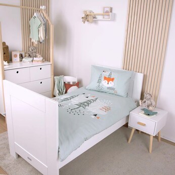 Renforcé Wende-Bettwäsche Nordic Forest 40x60 / 100x135 cm