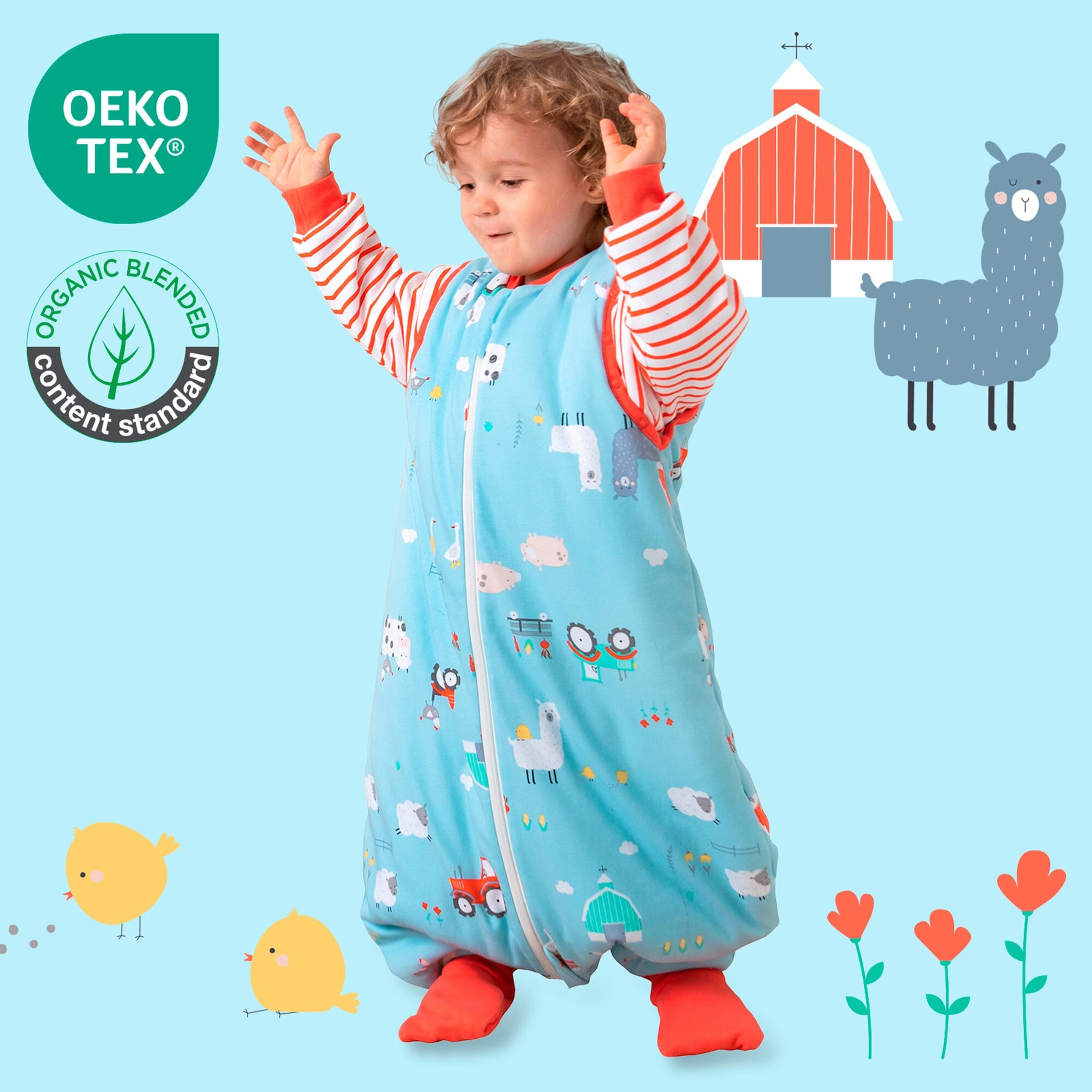 Schlummersack Schlafsack mit Füßen 2.5 Tog