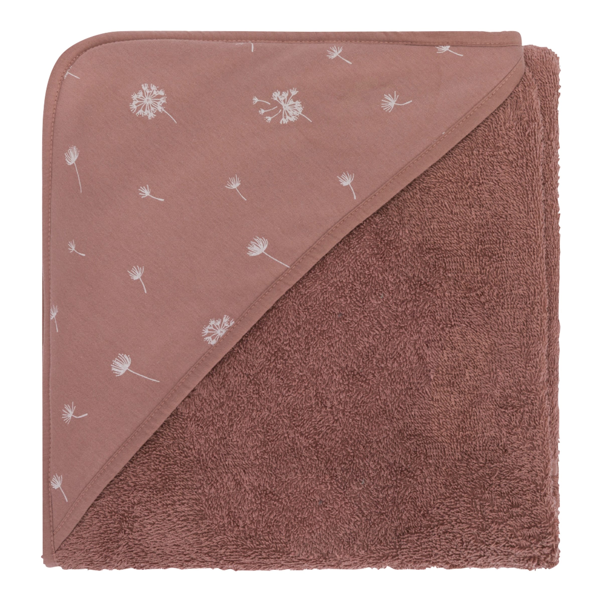 Fillikid Kapuzenbadetuch 75 x 75 cm rosa