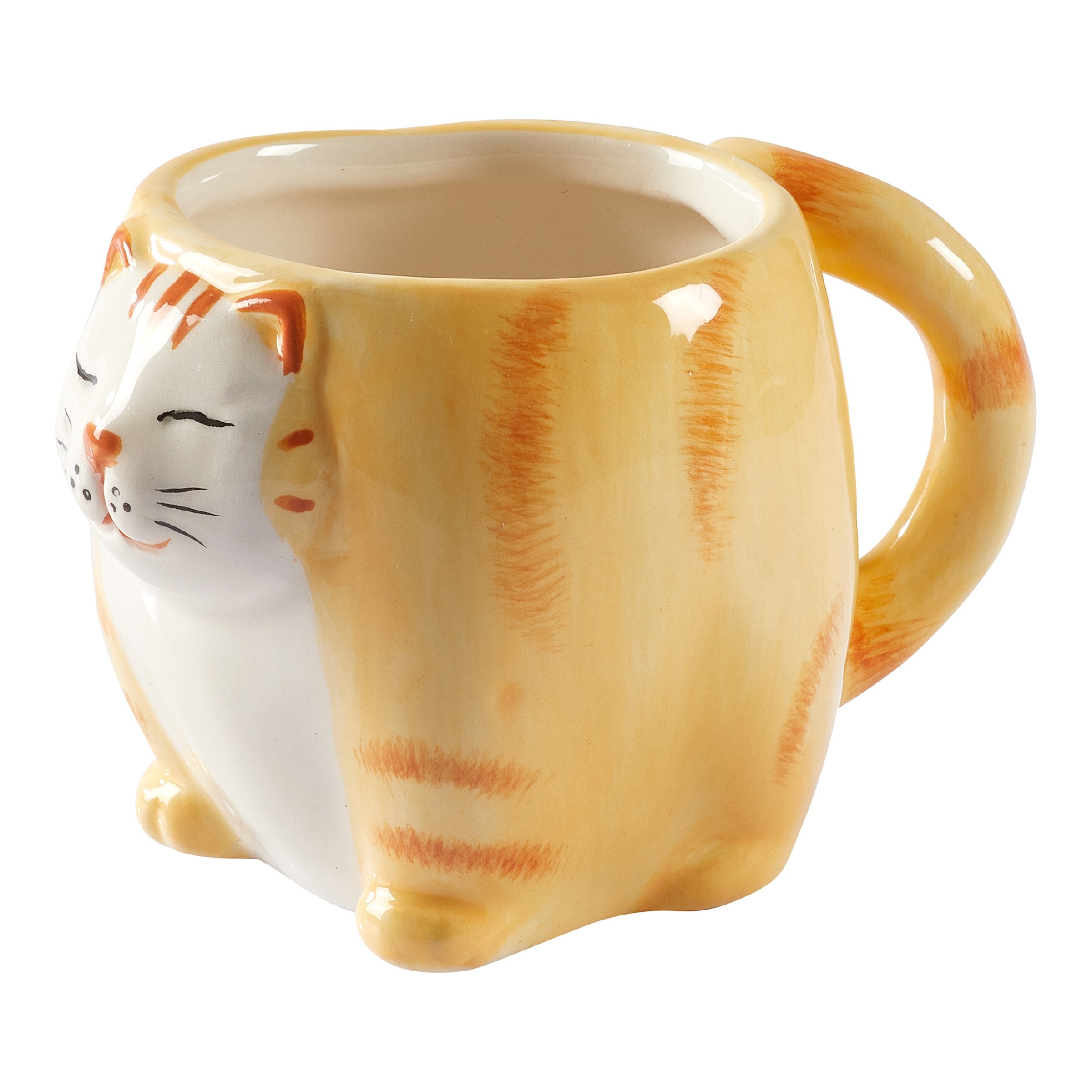 Teetasse „Katze“, 200 ml, orange