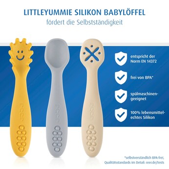 3er-Pack Silikon-Löffel LittleYummie
