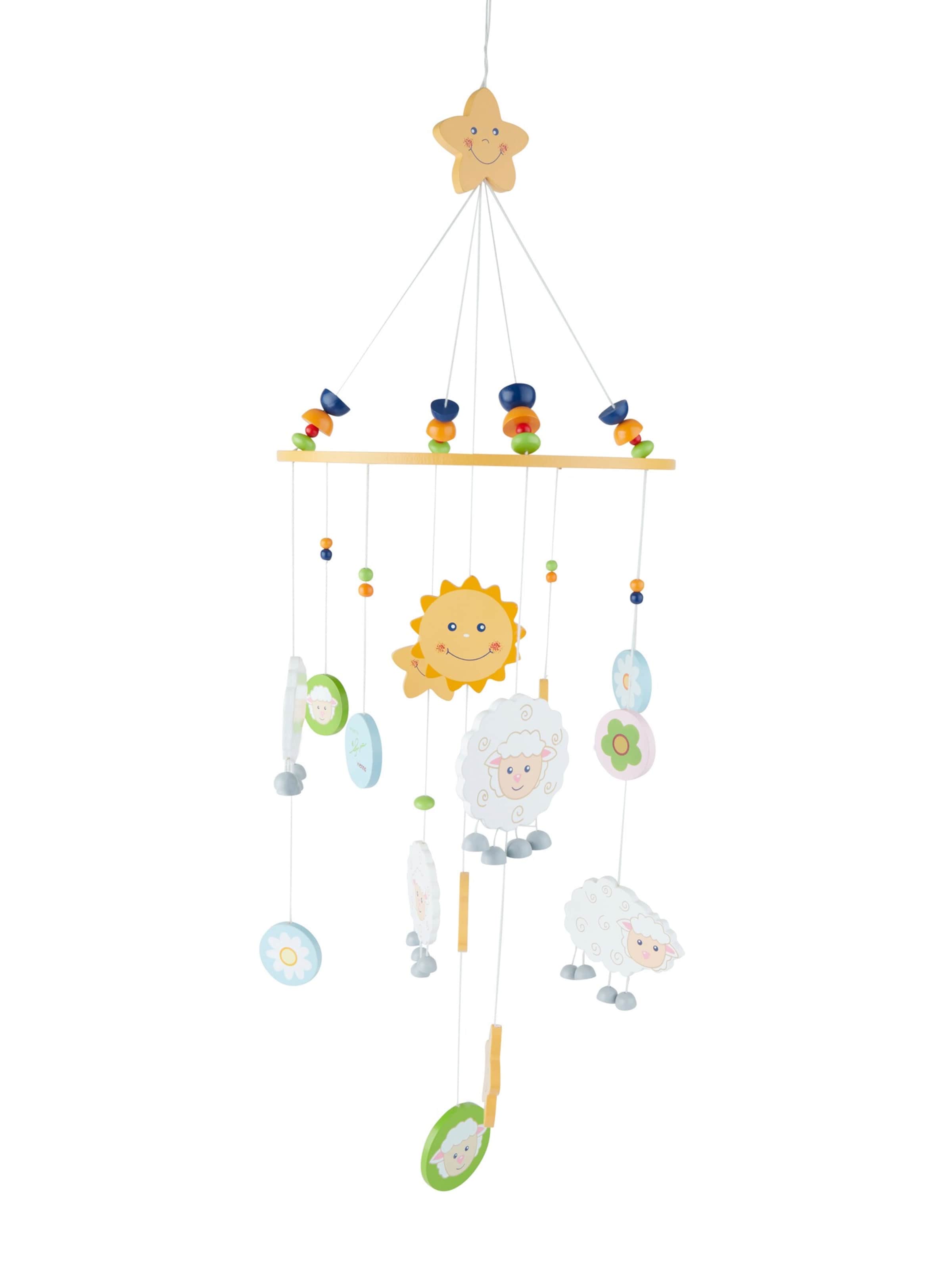 Bieco 3D Baby Mobile Schaf Betty Holz - ab Geburt