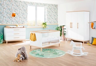 3-tlg. Babyzimmer Light breit groß