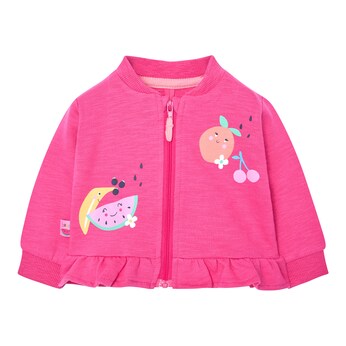 Sweatjacke Früchte Rüschen