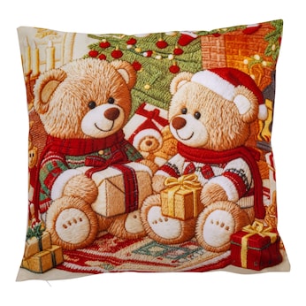 Housse de coussin «Amis oursons», 40x40 cm
