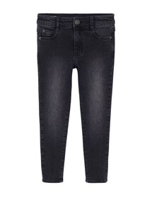 Jungen Slim-Fit-Jeans WATERLESS, Hüftweite REGULAR, Bundweite verstellbar